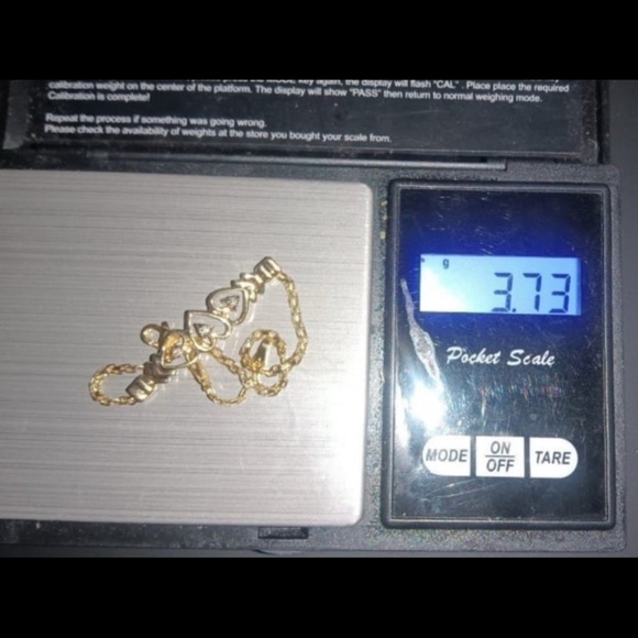 14k gold heart bracelet with real diamonds - Picture 4 of 5